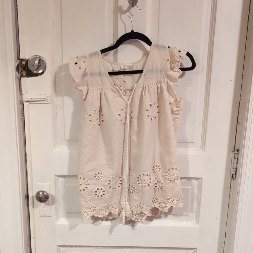 Roolee Light Tan Sleeveless Top